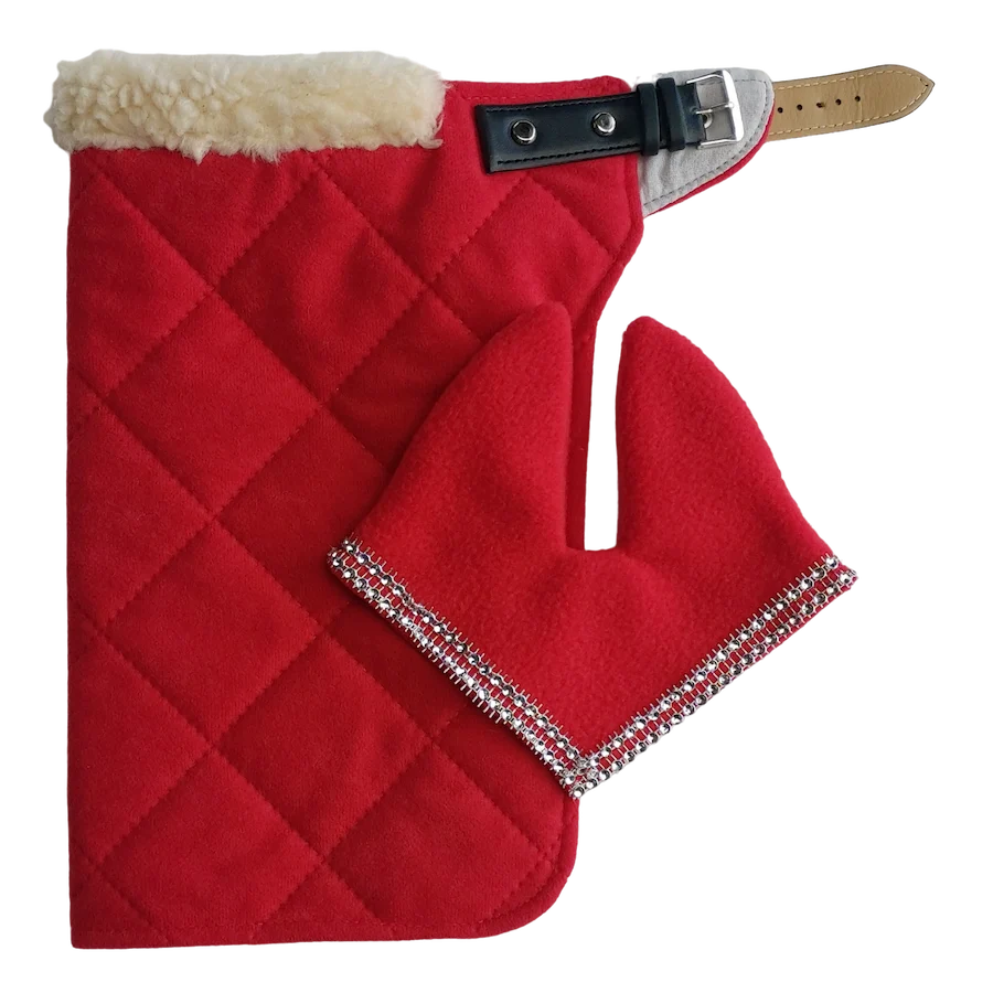  Couverture avec fourrure + Bonnet pour Hobby Horse 