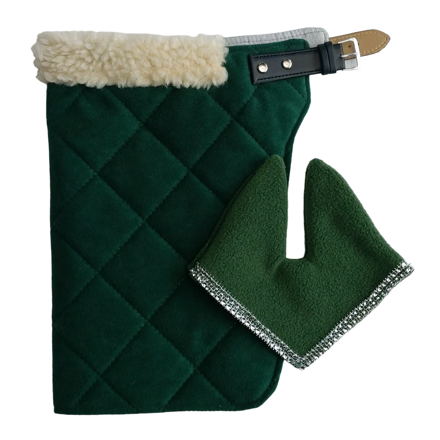  Couverture avec fourrure + Bonnet pour Hobby Horse 